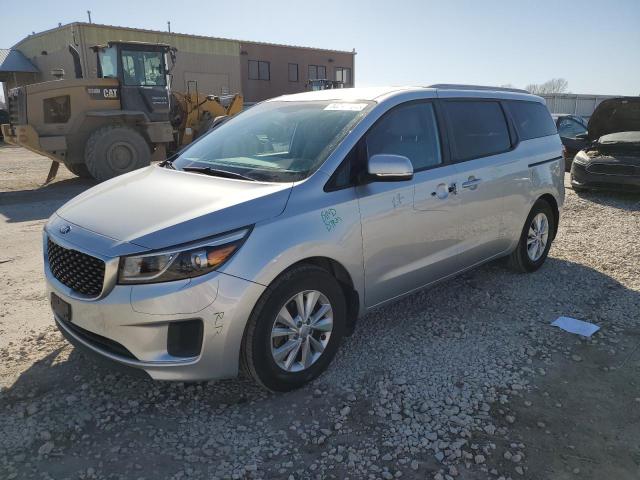 KNDMB5C12G6099716 - 2016 KIA SEDONA LX SILVER photo 1