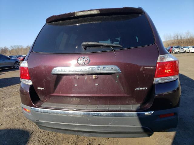 5TDBK3EH2BS063961 - 2011 TOYOTA HIGHLANDER BASE PURPLE photo 6