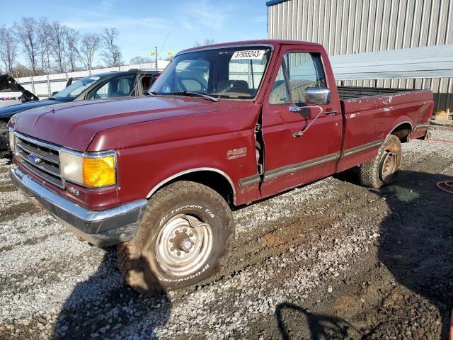 1FTEF26N3KNB05379 - 1989 FORD F250 BURGUNDY photo 1