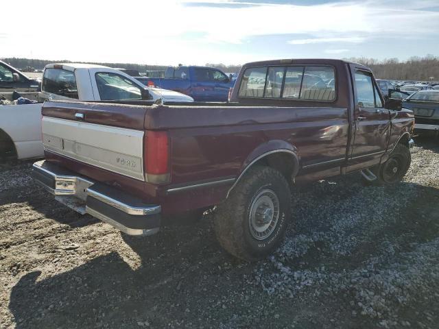 1FTEF26N3KNB05379 - 1989 FORD F250 BURGUNDY photo 3