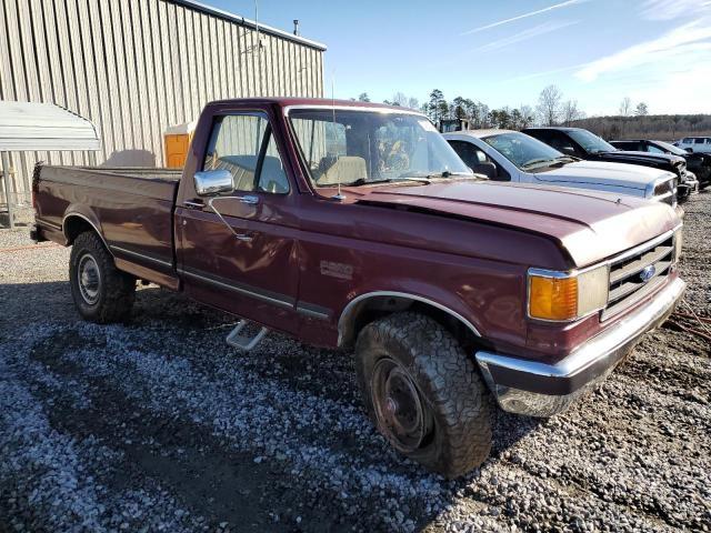 1FTEF26N3KNB05379 - 1989 FORD F250 BURGUNDY photo 4