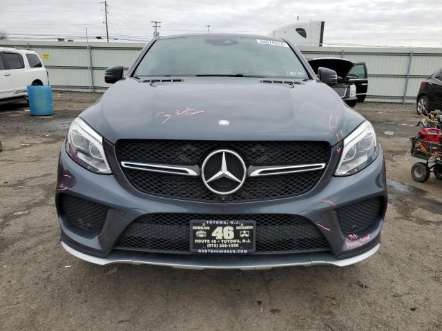 4JGED6EB3GA022548 - 2016 MERCEDES-BENZ GLE COUPE 450 4MATIC GRAY photo 5