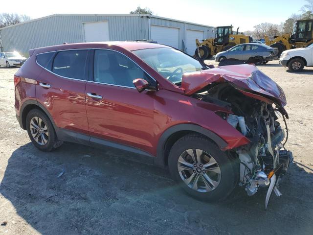 5XYZT3LB9FG294918 - 2015 HYUNDAI SANTA FE S RED photo 4