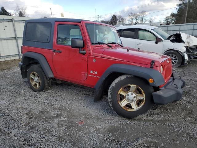 1J4FA241X7L133065 - 2007 JEEP WRANGLER X RED photo 4