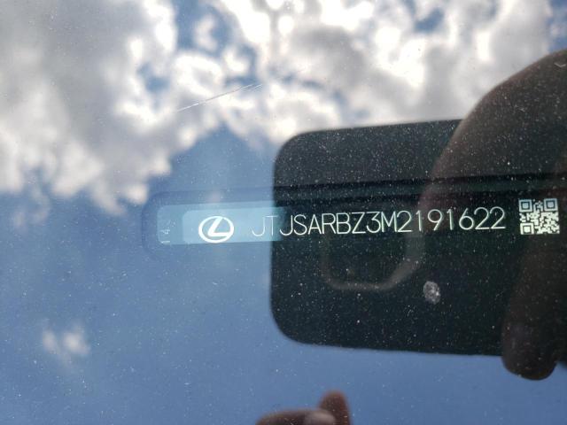 JTJSARBZ3M2191622 - 2021 LEXUS NX 300 BASE თეთრი ფოტო 10