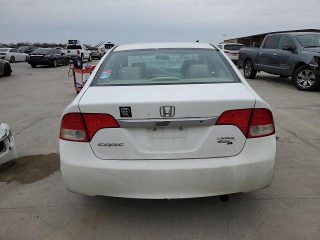 19XFA1F57AE061760 - 2010 HONDA CIVIC LX WHITE photo 6