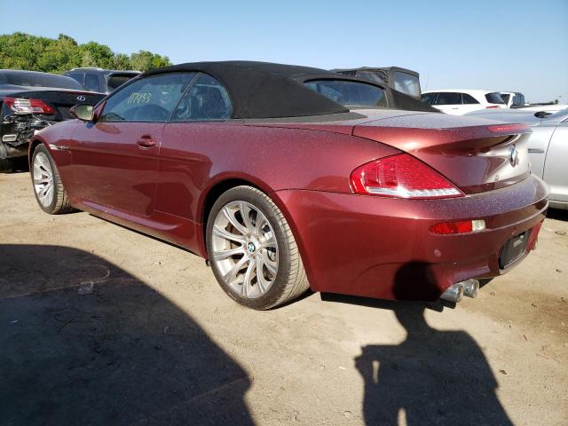 WBSEK935X8CY79148 - 2008 BMW M6 RED photo 2