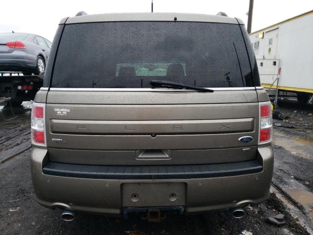 2FMHK6C83EBD44148 - 2014 FORD FLEX SEL BROWN photo 6