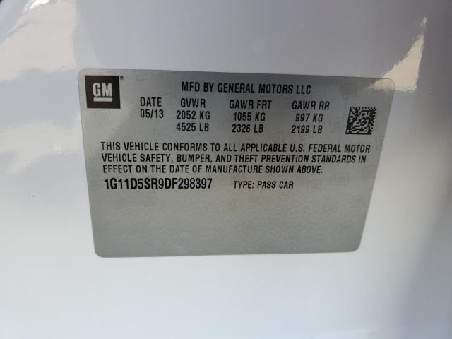 1G11D5SR9DF298397 - 2013 CHEVROLET MALIBU 1LT WHITE photo 13