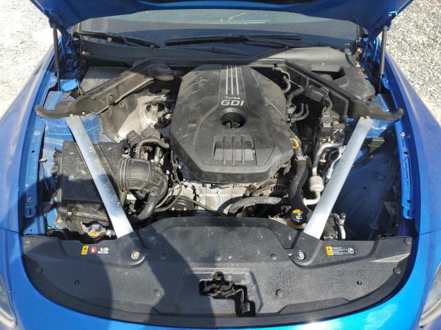 KNAE25LAXK6058485 - 2019 KIA STINGER PREMIUM BLUE photo 11