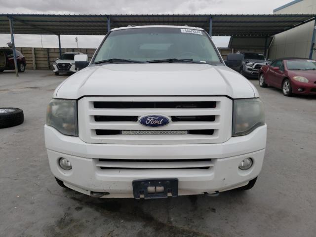 1FMJK2A55AEB61349 - 2010 FORD EXPEDITION EL LIMITED WHITE photo 5