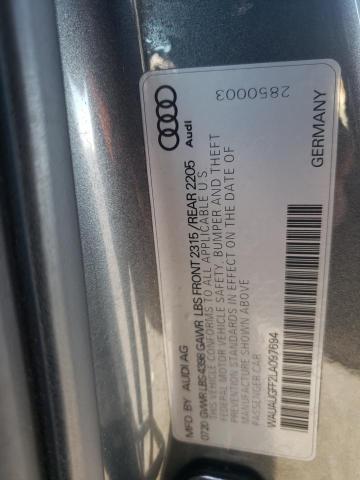 WAUAUGFF2LA097694 - 2020 AUDI A3 PREMIUM GRAY photo 13