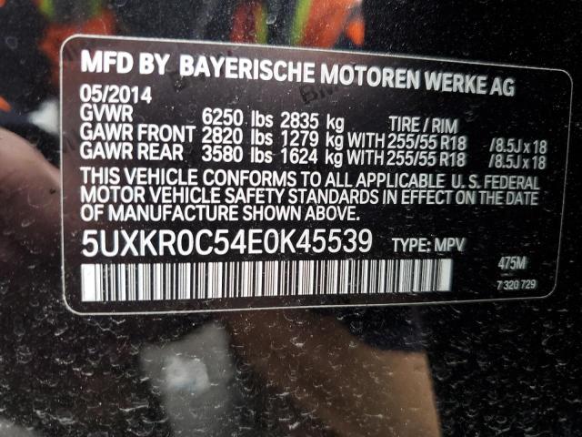5UXKR0C54E0K45539 - 2014 BMW X5 XDRIVE35I BLACK photo 13