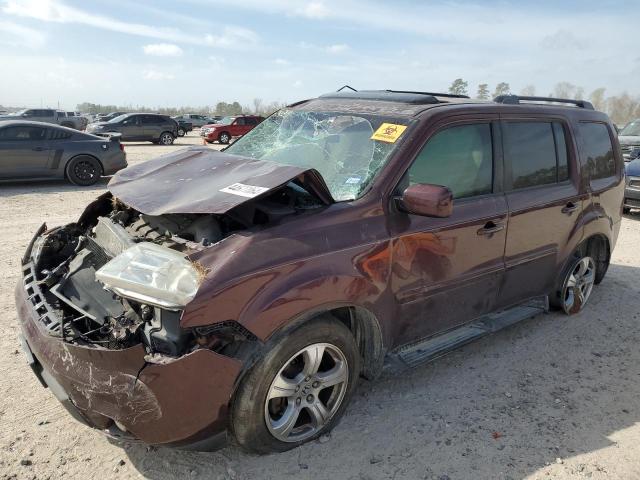 5FNYF3H59CB040893 - 2012 HONDA PILOT EXL BURGUNDY photo 1