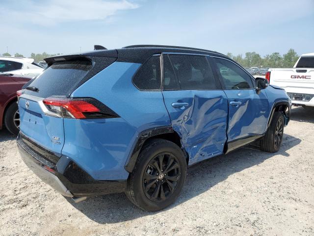 2T3E6RFV8NW036694 - 2022 TOYOTA RAV4 XSE BLUE photo 3