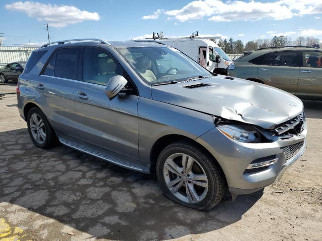 4JGDA5HB7EA271989 - 2014 MERCEDES-BENZ ML 350 4MATIC SILVER photo 4