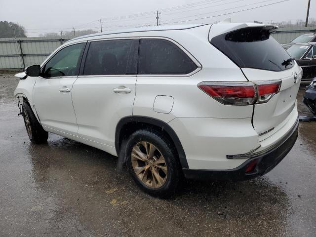 5TDKKRFH6FS072024 - 2015 TOYOTA HIGHLANDER XLE WHITE photo 2