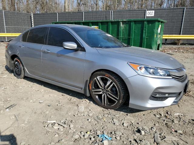 1HGCR2F15HA010657 - 2017 HONDA ACCORD SPORT SPECIAL EDITION SILVER photo 4