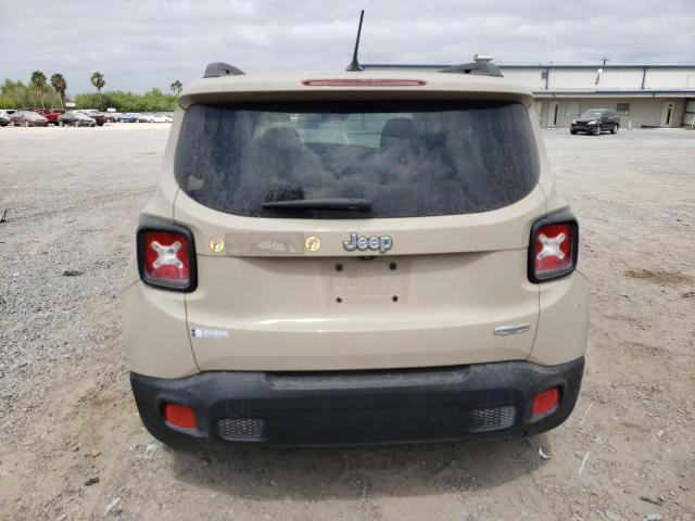 ZACCJABT9GPC65284 - 2016 JEEP RENEGADE LATITUDE BEIGE photo 6