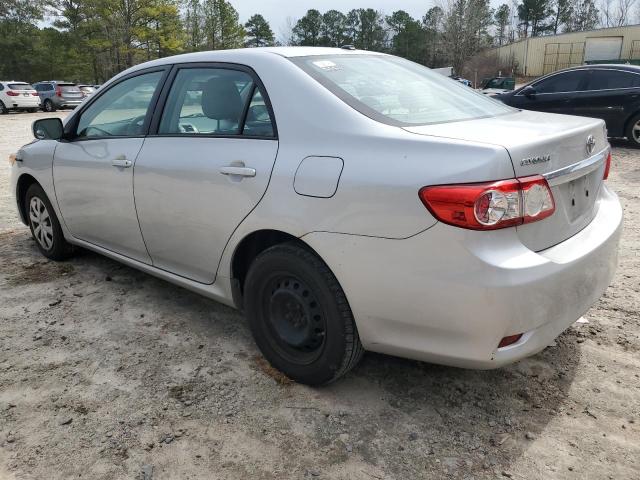 2T1BU4EE2BC717596 - 2011 TOYOTA COROLLA BASE SILVER photo 2