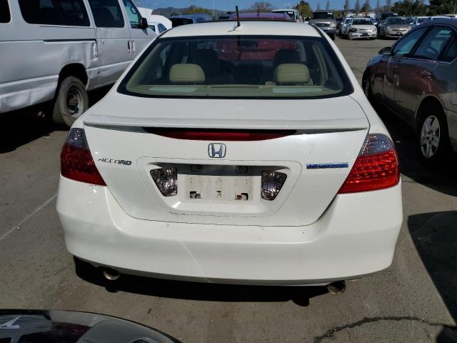 JHMCN36477C000031 - 2007 HONDA ACCORD HYBRID WHITE photo 6