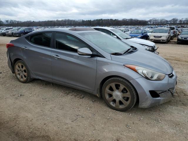 KMHDH4AE1DU631412 - 2013 HYUNDAI ELANTRA GLS GRAY photo 4