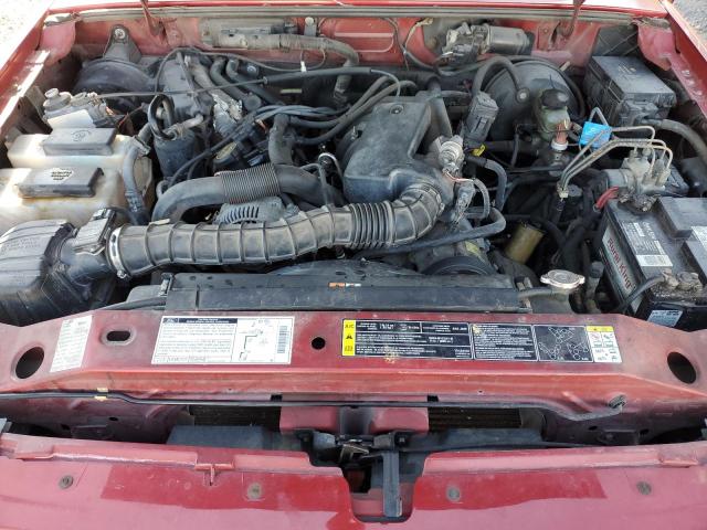 1FTYR44U12PA30129 - 2002 FORD RANGER SUPER CAB RED photo 11