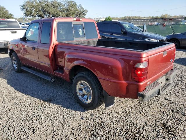 1FTYR44U12PA30129 - 2002 FORD RANGER SUPER CAB RED photo 2