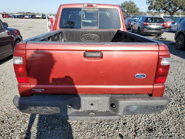 1FTYR44U12PA30129 - 2002 FORD RANGER SUPER CAB RED photo 6