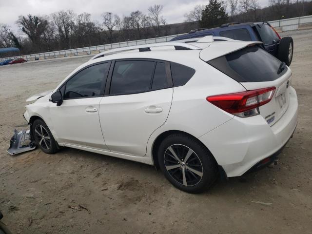 4S3GTAD61K3707992 - 2019 SUBARU IMPREZA PREMIUM WHITE photo 2