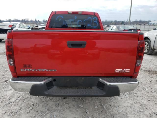 1GTCS199698135996 - 2009 GMC CANYON RED photo 6