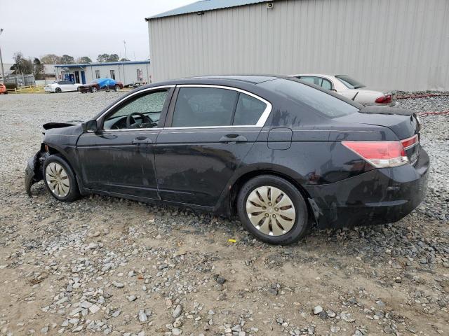 1HGCP2F35BA051434 - 2011 HONDA ACCORD LX BLACK photo 2