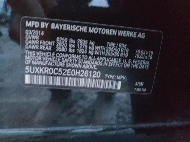 5UXKR0C52E0H26120 - 2014 BMW X5 XDRIVE35I BLACK photo 13