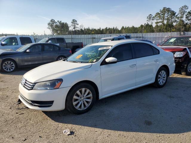 1VWAT7A38FC063445 - 2015 VOLKSWAGEN PASSAT S WHITE photo 1