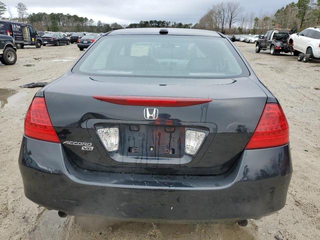 1HGCM66577A106118 - 2007 HONDA ACCORD EX BLACK photo 6