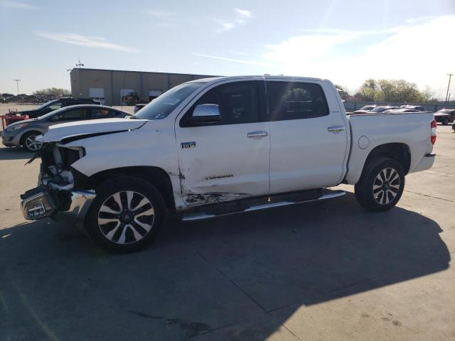 5TFHY5F10KX789303 - 2019 TOYOTA TUNDRA CREWMAX LIMITED WHITE photo 1