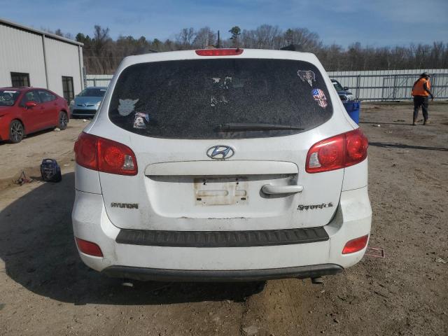 5NMSG13D38H163066 - 2008 HYUNDAI SANTA FE GLS WHITE photo 6