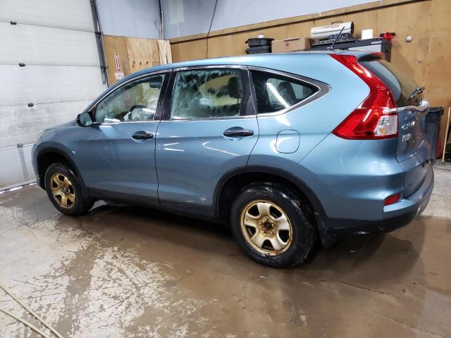 5J6RM4H30FL022423 - 2015 HONDA CR-V LX BLUE photo 2