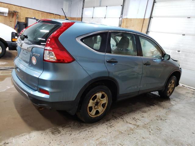 5J6RM4H30FL022423 - 2015 HONDA CR-V LX BLUE photo 3