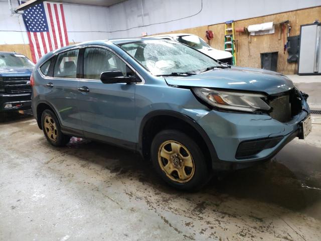 5J6RM4H30FL022423 - 2015 HONDA CR-V LX BLUE photo 4