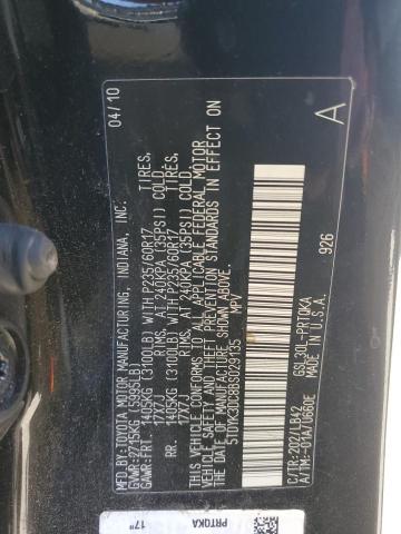 5TDYK3DC8BS029135 - 2011 TOYOTA SIENNA XLE BLACK photo 14