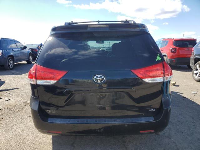 5TDYK3DC8BS029135 - 2011 TOYOTA SIENNA XLE BLACK photo 6