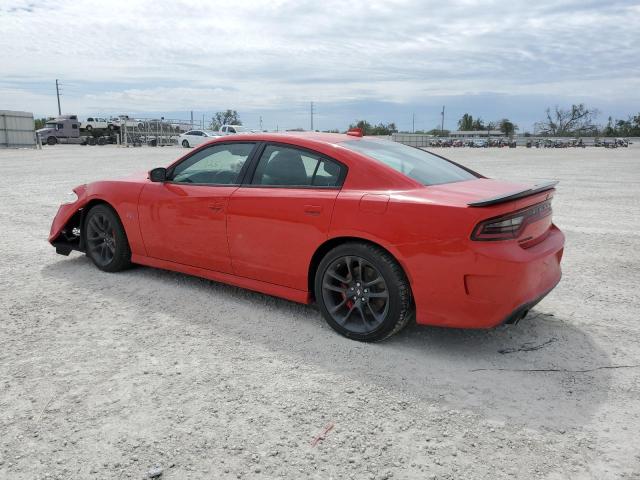 2C3CDXGJXNH256212 - 2022 DODGE CHARGER SCAT PACK RED photo 2