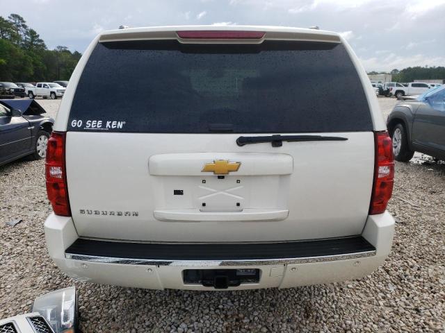 1GNSCKE02ER152425 - 2014 CHEVROLET SUBURBAN C1500 LTZ WHITE photo 6