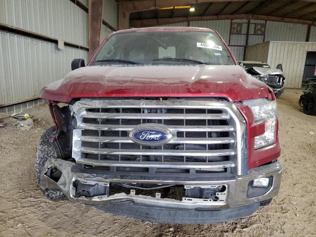1FTEW1CFXFKD20384 - 2015 FORD F150 SUPERCREW RED photo 5
