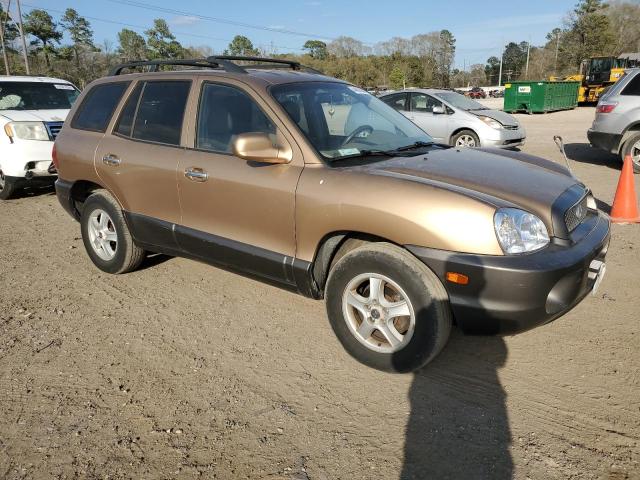 KM8SC83D31U020424 - 2001 HYUNDAI SANTA FE GLS TAN photo 4