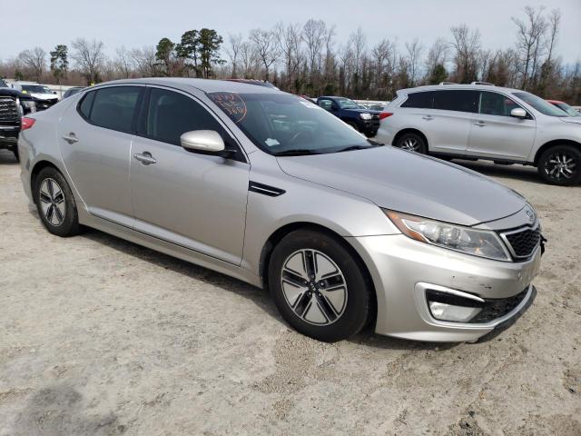 KNAGM4AD2C5012814 - 2012 KIA OPTIMA HYBRID SILVER photo 4