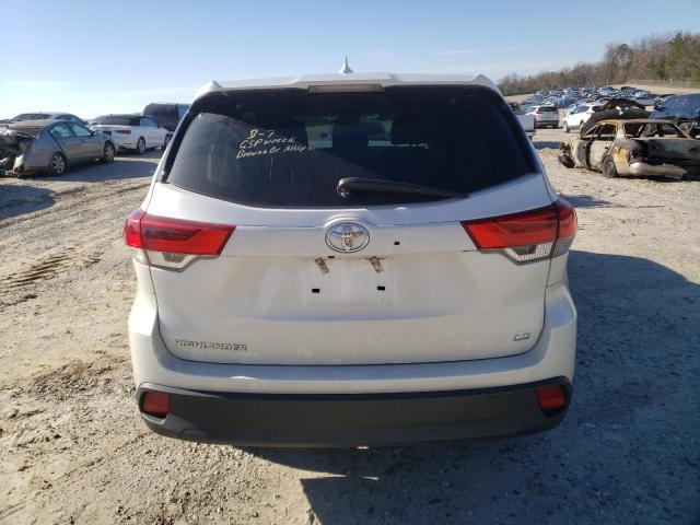 5TDZZRFH0KS343793 - 2019 TOYOTA HIGHLANDER LE WHITE photo 6