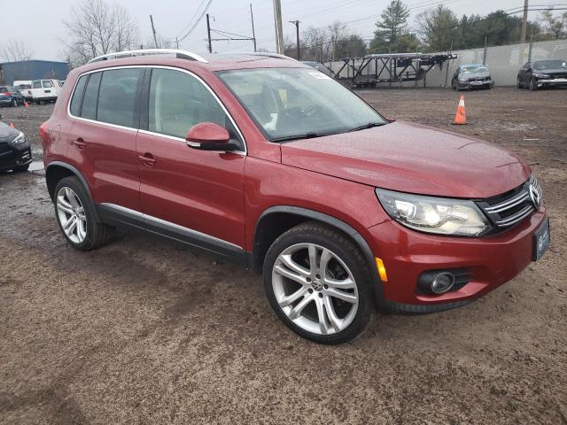 WVGBV7AX1GW051508 - 2016 VOLKSWAGEN TIGUAN S RED photo 4