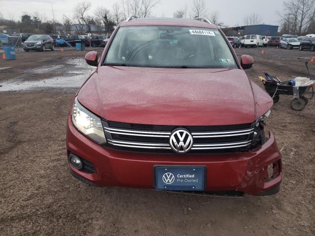 WVGBV7AX1GW051508 - 2016 VOLKSWAGEN TIGUAN S RED photo 5